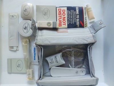 Vintage British Airways First Class Travel Amenity Kit - komplett & selten