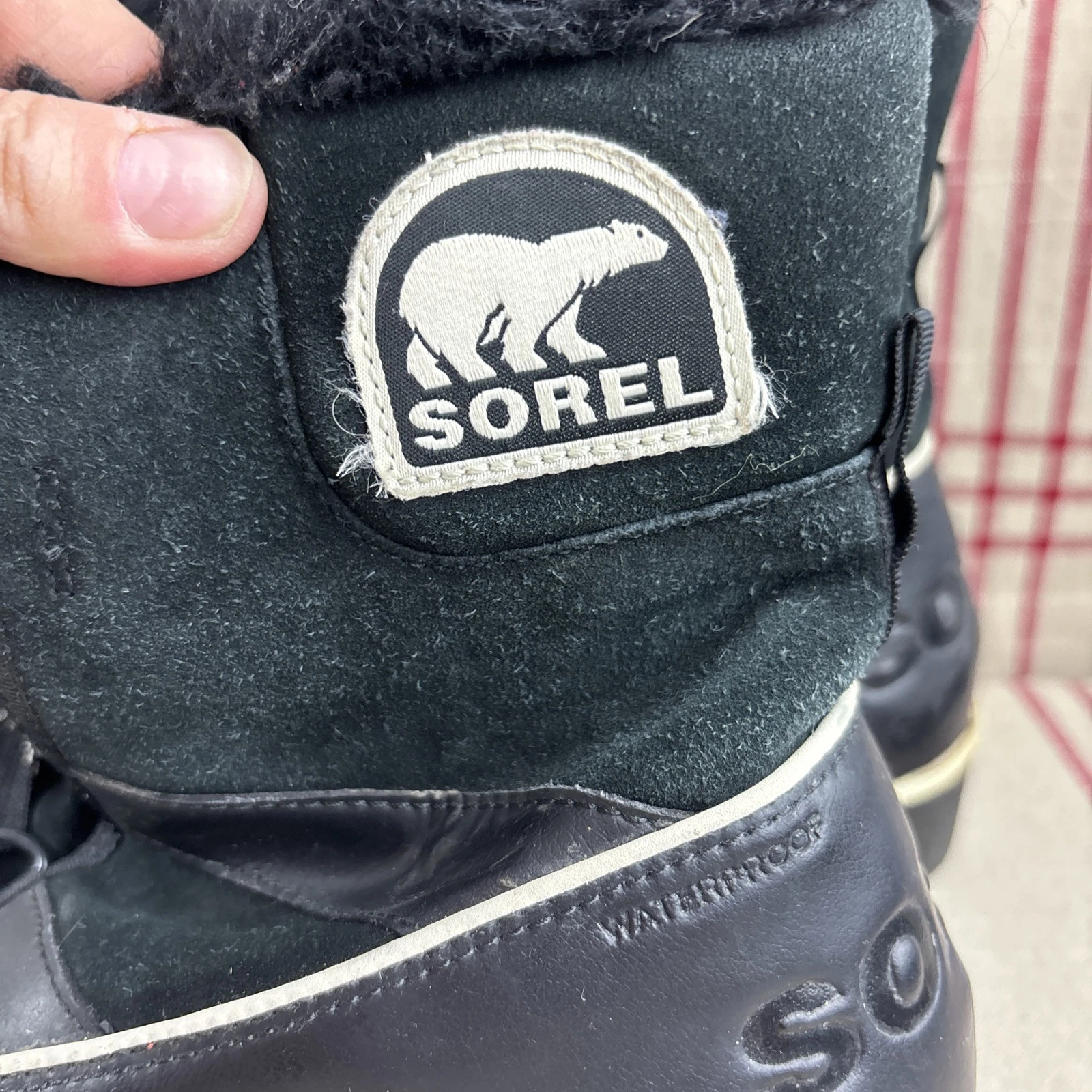 sorel curry tivoli ii suede faux fur ankle snow boots