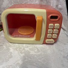 Just Like Home Microwave Oven Pretend Play - Works Great