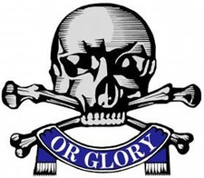Death or Glory! skull and bones iron on patch 17th 21st Lancers (Queen's Royal)