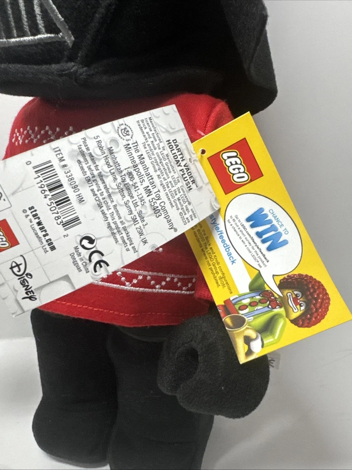 Peluche navideño Star Wars LEGO Christmas Stormtrooper Yoda Chewbacca Darth Vader Foto 3 de 4