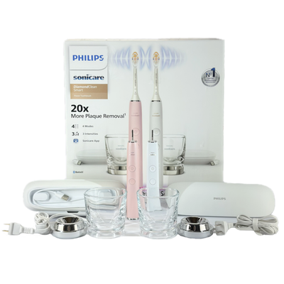 #ad Philips Sonicare DiamondClean Smart Electric Toothbrush Pink White 2 Pack HX9904 $125.00