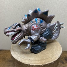 Vintage 1996 Mattel Street Sharks Extreme Dinosaurs - Stegz With War Paint