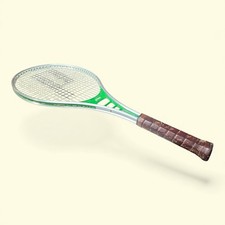 PRINCE CLASSIC GREEN ALUMINUM 4 1/4 TENNIS RACQUET 1982 WITH COVER VINTAGE RARE