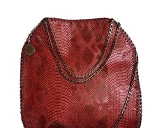 NUOVO rettile coccodrillo Falabella catene borsa a mano shopper hobo bag Stellamccartney