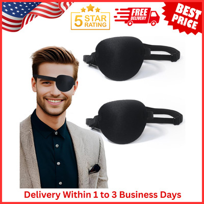 2 Pcs Adjustable Eye Patches Left/Right Lazy Eye Patches for Adults Children