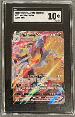 Machamp VMax Full Art #073/189 Astral Radiance SGC 10 GEM MINT Pokemon Card  | eBay
