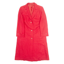 Damen Wollmantel Manteljacke Rot Größe L
