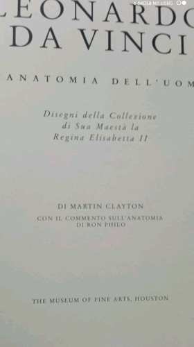 LEONARDO DA VINCI, ANATOMIA DELL'UOMO, CUORE E ARTO SUPERIORE, CARTONATO SCS - Foto 2 di 8