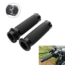 1" Inch Motorcycle Handle Bar Hand Grips For Harley Honda Suzuki Yamaha Fat Boy