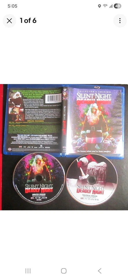 Silent Night Deadly Night Unrated and Theatrical Version Blu-ray Scream Factory - Image 4 of 4