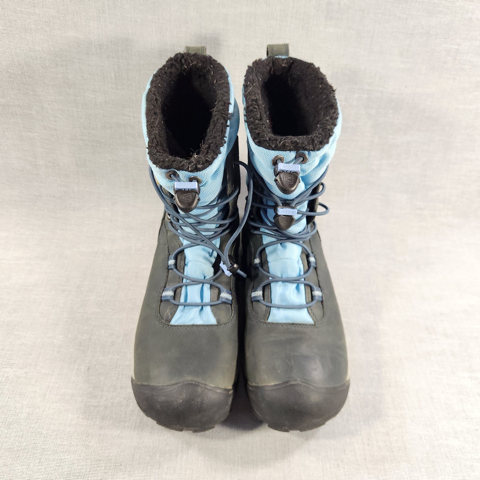 Stivali invernali donna Keen Wilma coulisse isolati impermeabili taglia 8 5 blu nero