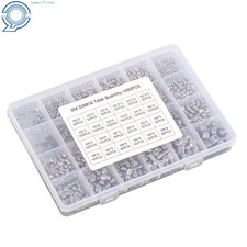 1500*Fully Threaded Hex Socket Set Screw Assortment Kit 304 Stainless Steel