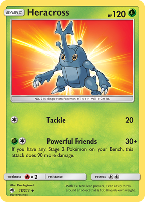 Heracross 18/214 Uncommon | Lost Thunder | Pokemon Card | eBay