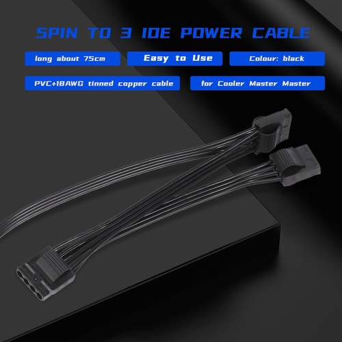5Pin 1 Bis 3 Peripherie 4 Pin Molex Ide 5P Netzteil Versorgung Kabel für C7020 - Bild 6 von 7