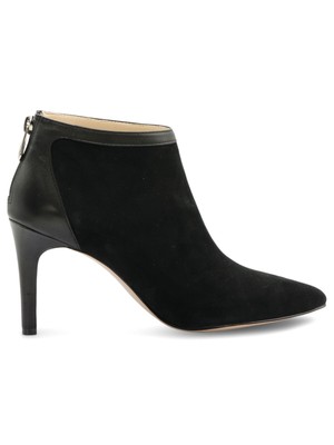 ADRIENNE VITTADINI Womens Black Nyla Toe Stiletto Leather Booties 9 M