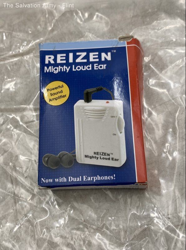 Reizen Mighty Loud Ear ME-7 White Dual Earphones Personal Sound Amplifier