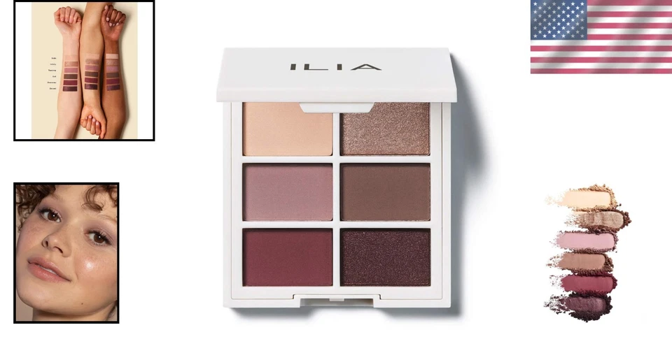 Nude Eyeshadow Palette | Talc-Free Matte + Metallic Shades - Image 2 of 4