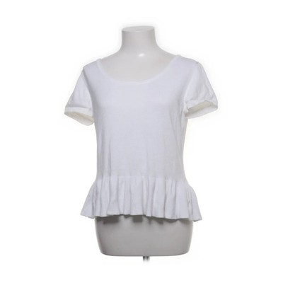 2B Bebe, Peplum Top, Größe: M, Weiß, Einfarbig, Damen #18L