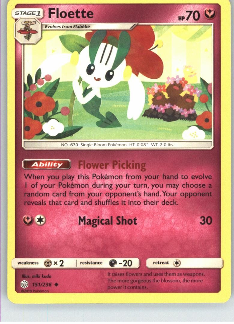 Floette SM - Cosmic Eclipse [151/236] Uncommon NM Pokemon