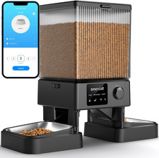 Automatic Cat Feeder with 5G Wifi, Automatic Cat Food Dispenser for 2 Cats Small