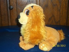 DISNEY LADY AND THE TRAMP COCKER SPANIEL PLUSH PUPPY DOG STUFFED ANIMAL TOY