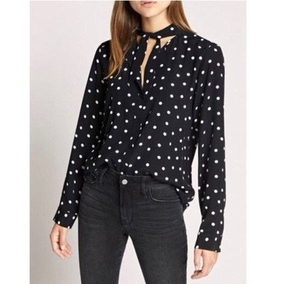 sanctuary polka dot blouse