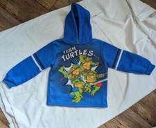 TMNT Nickelodeon Boys 5T 2015 Teenage Mutant Ninja Turtle Hoodie Blue