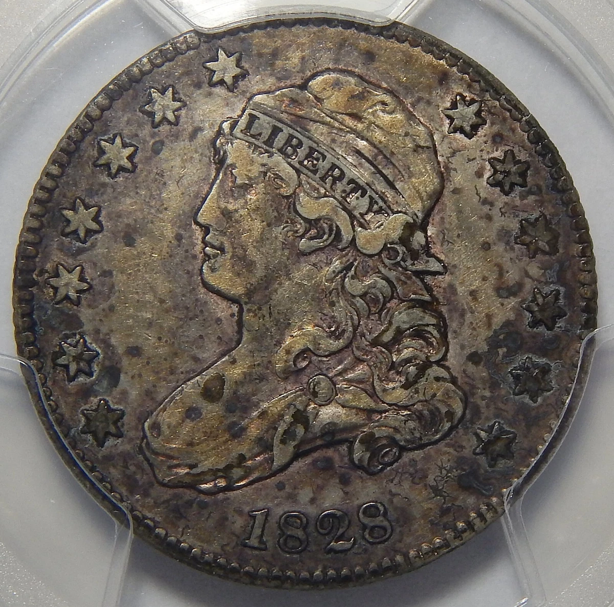 (PCGS鑑定品) アメリカ合衆国　キャップドバスト(文字縁タイプ) 1828 PCGS 1828 Year Capped Bust US Quarters (1815-1838) for sale | eBay