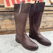 NEW! Fitflop Women's Signey Mixte REAL LEATHER High Boots, Brown 9 UK / 43 EU