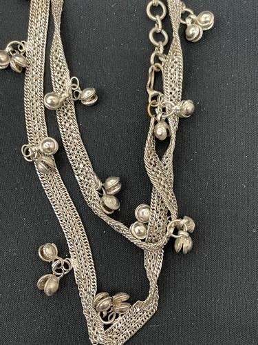 Vintage Silver Metal Chain Necklace from India - Picture 4 of 6