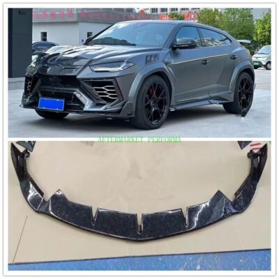 FITS FOR LAMBORGHINI URUS FORGE CARBON FIBER FRONT LIP BUMPER SPLITTER MSY STYLE