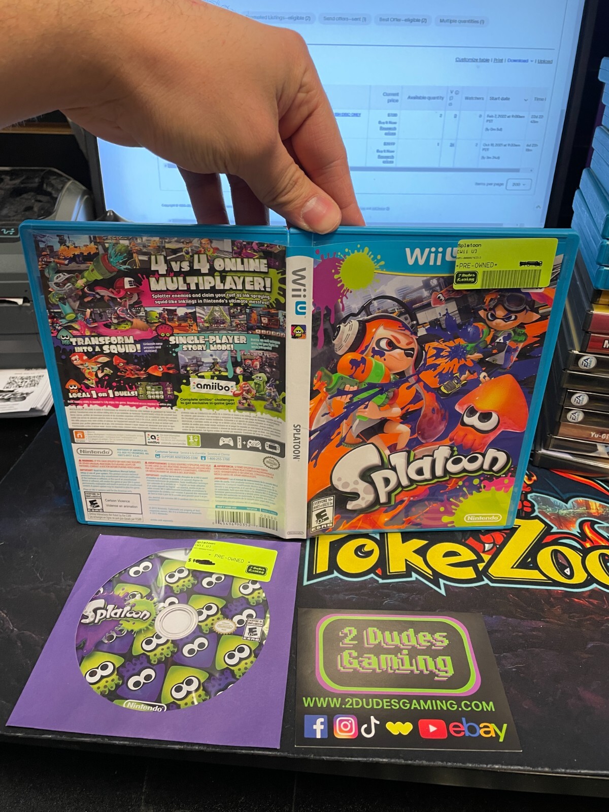 H3 Splatoon (Wii U, 2015) No Manual 45496903527 eBay