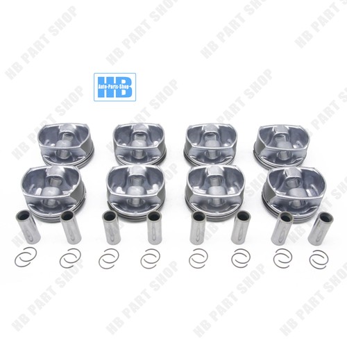 8x Pistons & Rings Kit Mahle For Porsche Cayenne Panamera S GTS 4.8L V8 957 970 - Picture 3 of 5