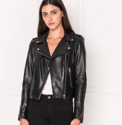 lamarque classic leather biker jacket