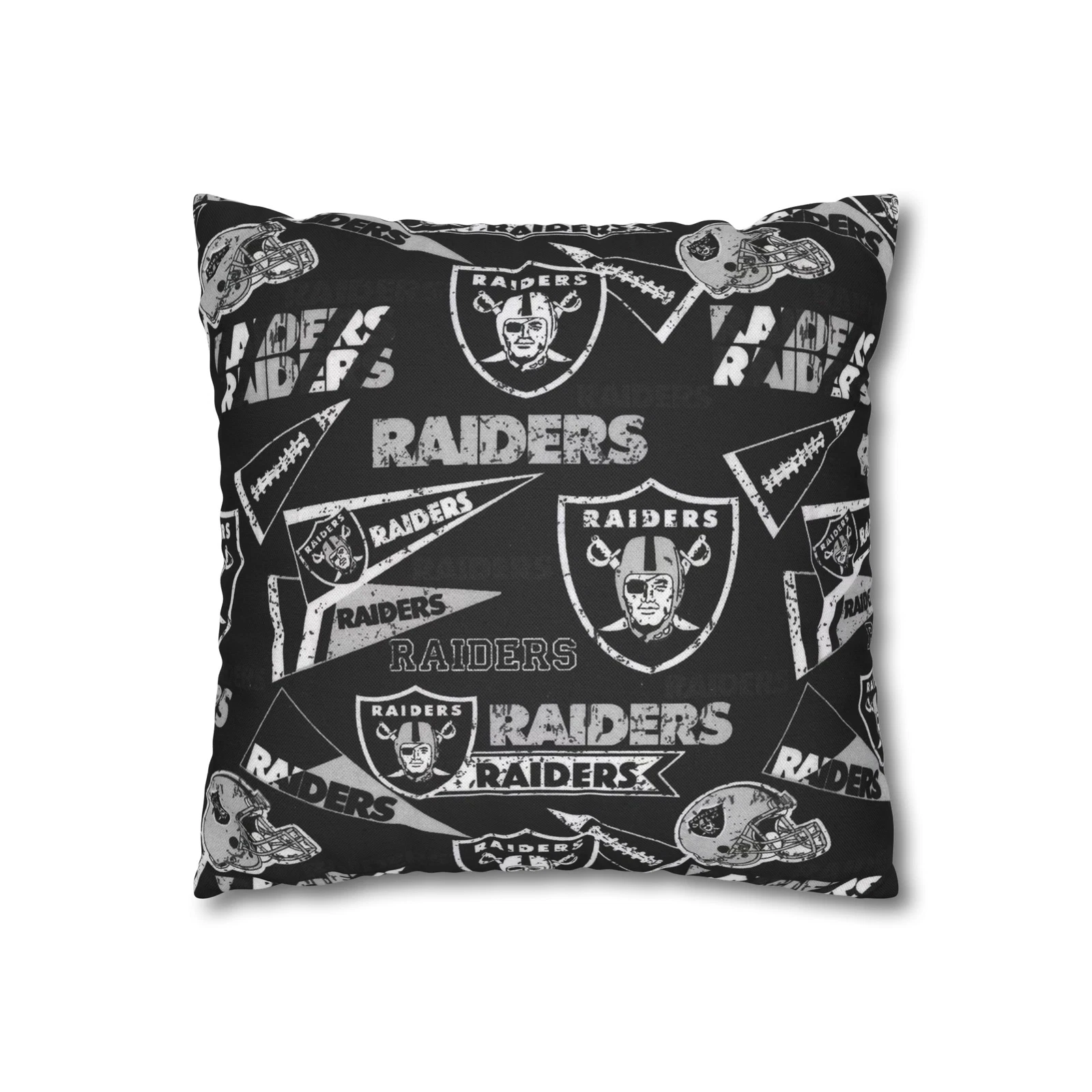 Las Vegas Raiders Spun Square Throw Pillow