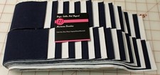 Jelly roll Solid Navy and White 40 strips 20 strips each color 2.5 x 45