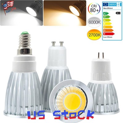 COB GU5.3 GU10 E27 E14 LED Bulb Lamp 9/12/15W AC85-265V LED Spotlight Downlight