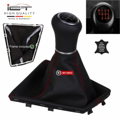 Schaltknopf Schaltknauf Short Shift Knob für BMW F30 F31 F32 F34 Naht rot C96