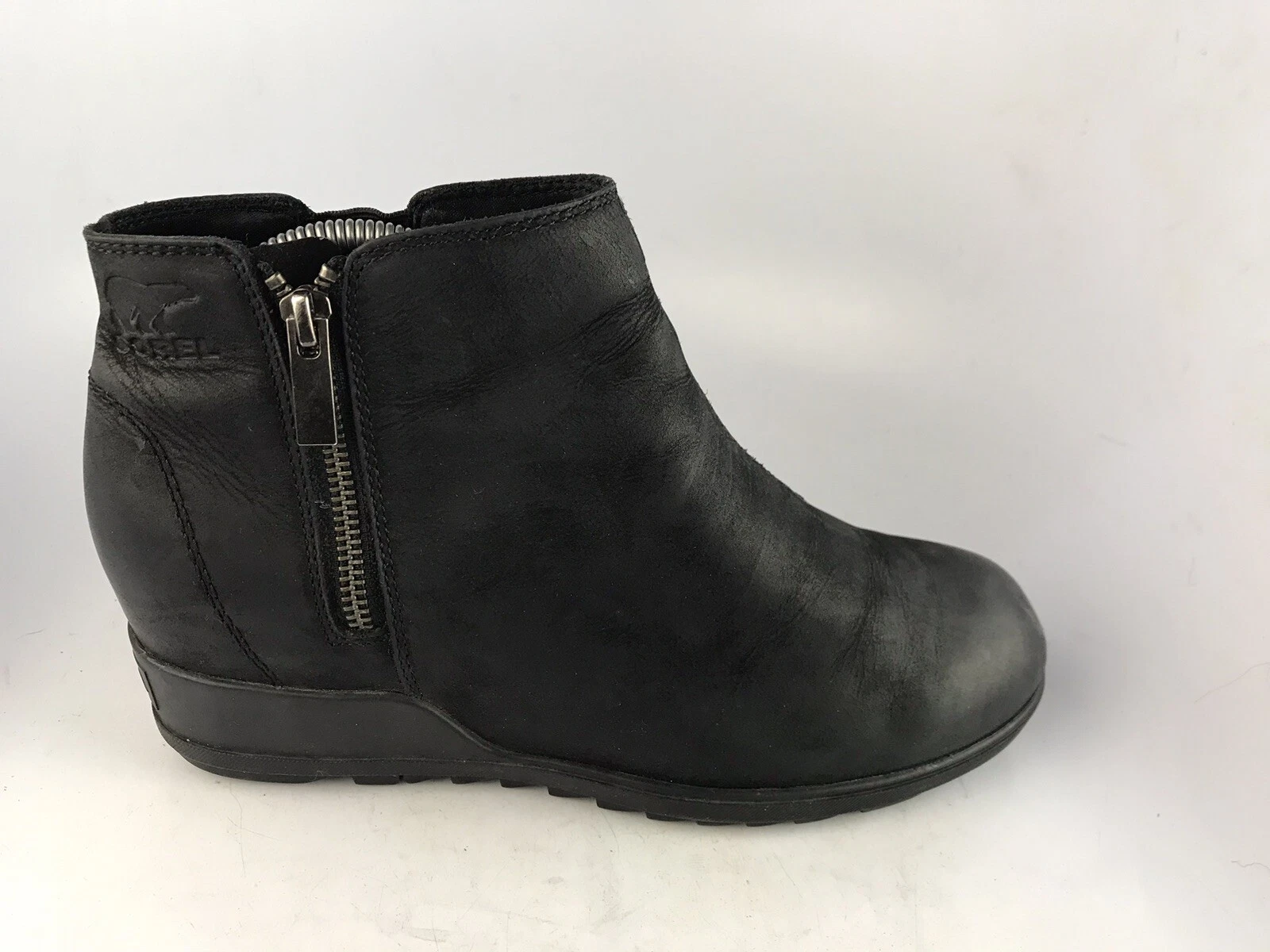 sorel evie zip leather waterproof boots