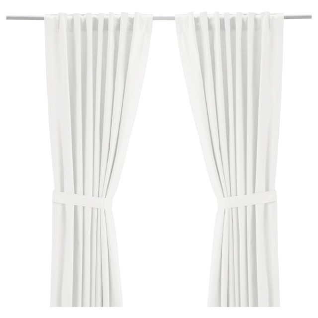 IKEA Gardinen-set "vivan" Zwei Gardinenschals WEISS In 300x145cm mit