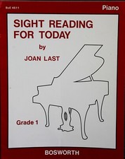 Sight reading for Today by Joan Last for piano Grade 1