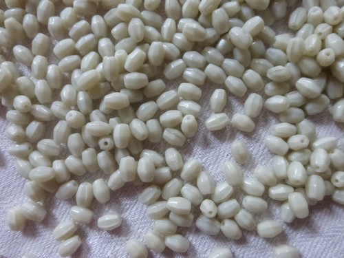 SUPER PROMO 2000 perles en verre couleur tilleul olive veiné ancienne - Imagen 3 de 4