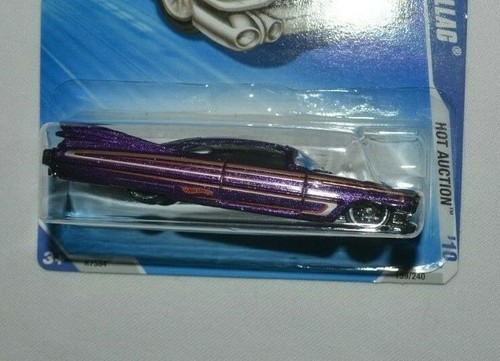 HOT WHEELS HOT ACTION 1/10 - CUSTOM '59 CADILLAC METAL FLAKE PURPLE - Picture 2 of 3