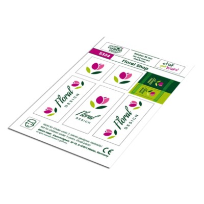 Flower Shop   STICKER fit for building blocks tiles /5334