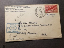 APO 43 NEW CALEDONIA 1943 Censored WWII Army Cover 169th Infantry Medical