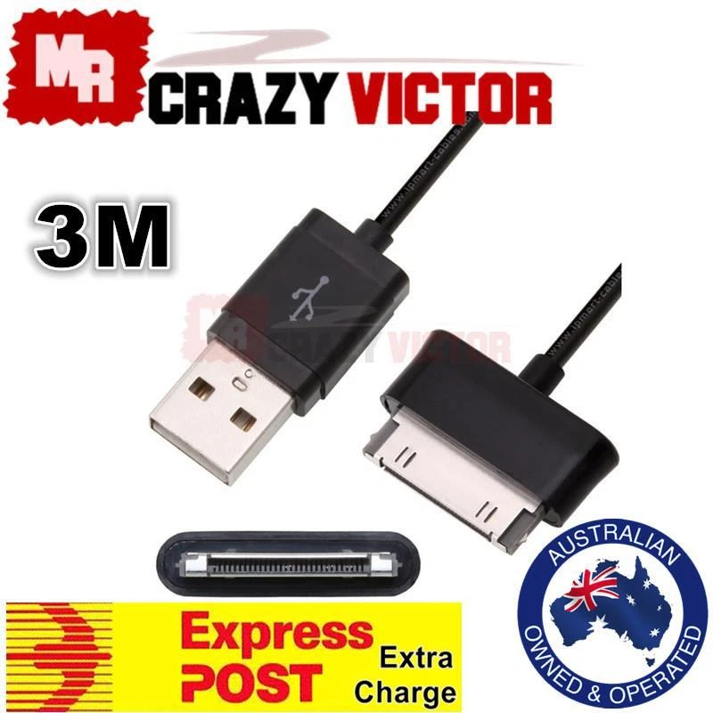 3m USB Charger Cable fr Samsung Galaxy Note 10.1 GT N8013 N8010 N8000 N8020