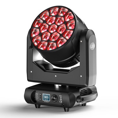 19x40W RGBW Bee Eyes Zoom Wash Beam Moving Head Light Fixture DMX DJ Stage Light