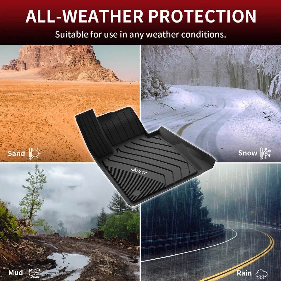 LASFIT Floor Mats for BMW 530i / 540i / M550i / 540d 2017-2023 Cargo Mat Liners Foto 4 de 4