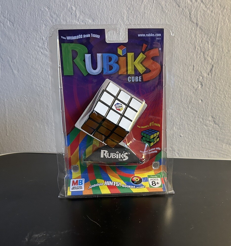 Factory Sealed 25 Year Edition 2002 Hasbro Rubik's Cube & Stand